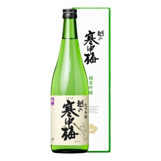 越の寒中梅 金ラベル 純米吟醸 720ml｜新潟土産、お取り寄せ